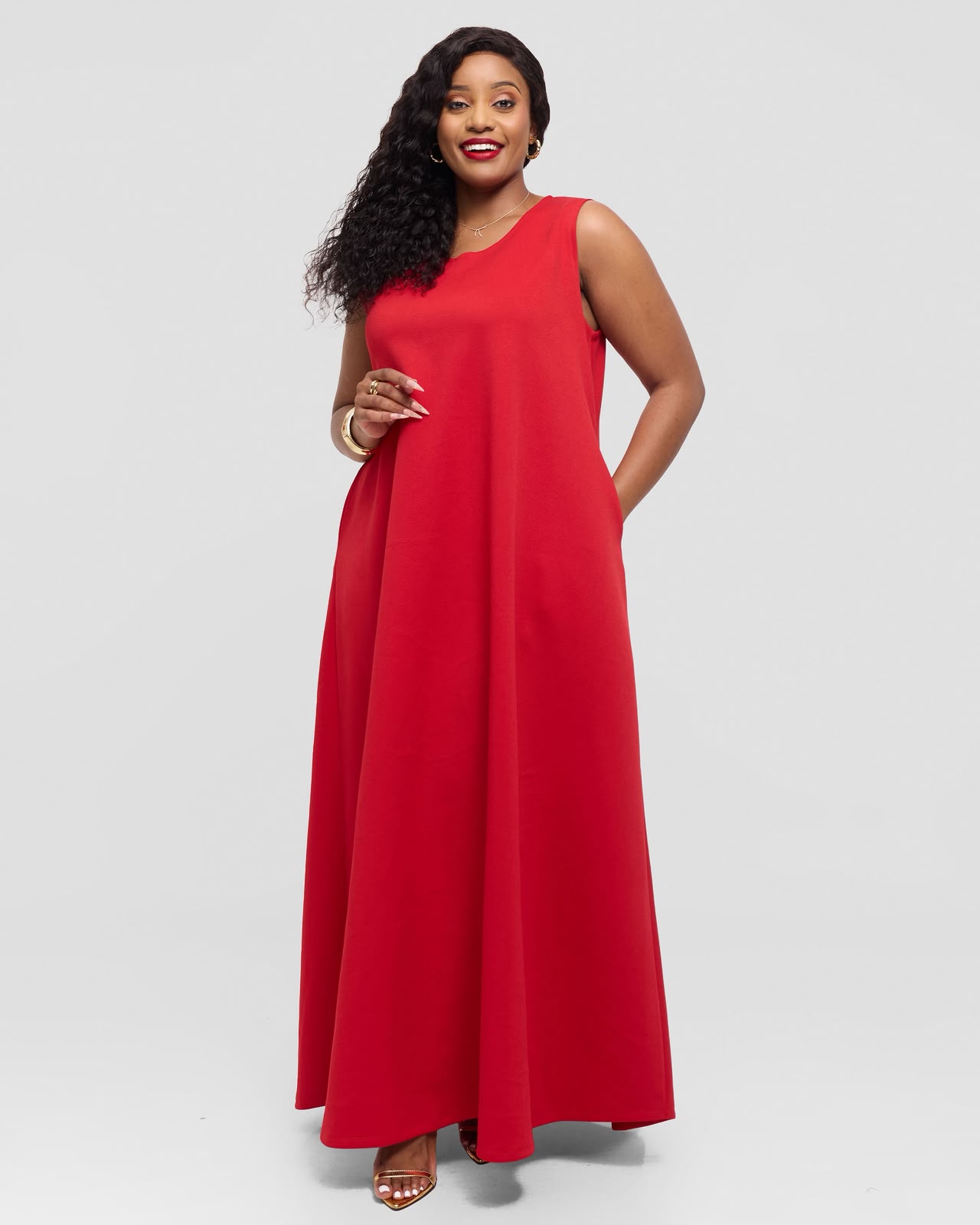 Terracotta Wrap Dress
